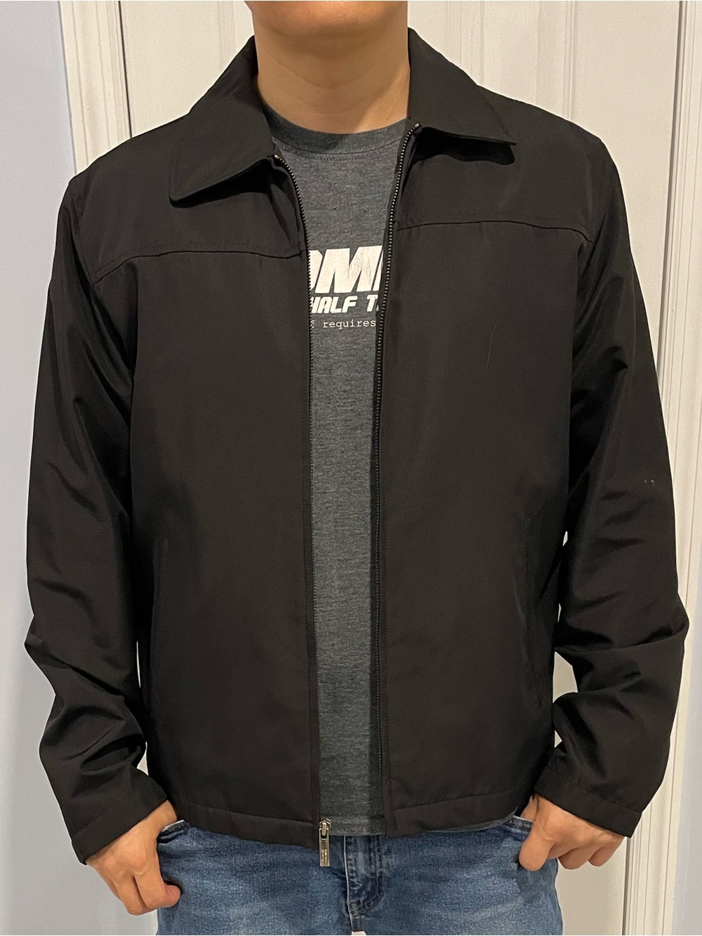 Kenneth Cole Reaction Men’s Black Full Zip Jacket M
